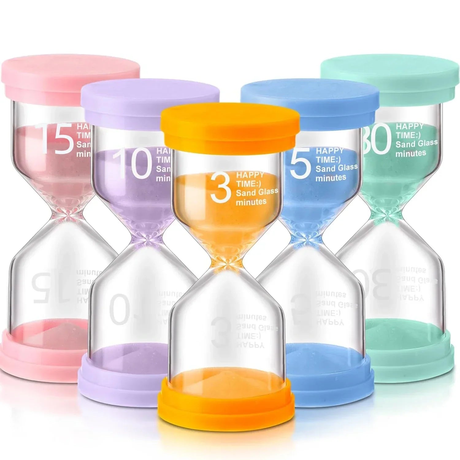 Colourful hourglass